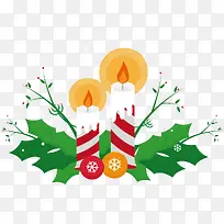 红色条纹圣诞节蜡烛-空若网 红色条纹圣诞节蜡烛-空若网