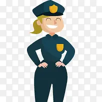 五一劳动节卡通人物保安矢量素材-空若网 五一劳动节卡通人物保安矢量素材-空若网
