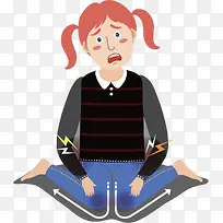 卡通痛苦的女孩-空若网 卡通痛苦的女孩-空若网