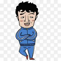 手绘摆pose的男士-空若网 手绘摆pose的男士-空若网