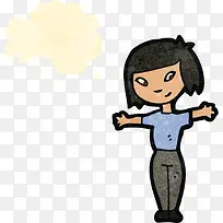 拥抱姿势的女士-空若网 拥抱姿势的女士-空若网