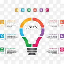 彩色边框灯泡图表-空若网 彩色边框灯泡图表-空若网