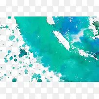蓝色绿色半圆水彩喷溅背景素材-空若网 蓝色绿色半圆水彩喷溅背景素材-空若网
