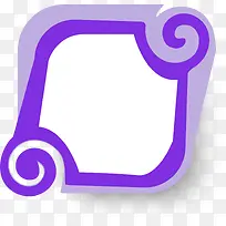 紫色花纹边框-空若网 紫色花纹边框-空若网