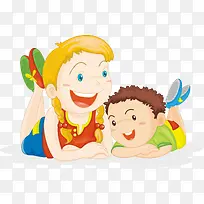 手绘卡通小孩做游戏图案-空若网 手绘卡通小孩做游戏图案-空若网