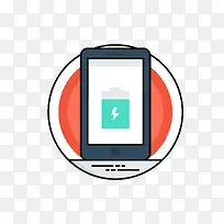 创意手机充电图标矢量-空若网 创意手机充电图标矢量-空若网