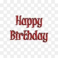 深红色生日快乐 英文-空若网 深红色生日快乐 英文-空若网