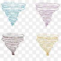 彩色线条龙卷风-空若网 彩色线条龙卷风-空若网