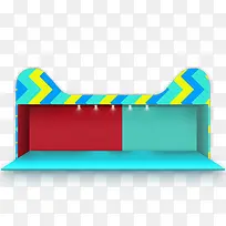 扁平质感猫头边框-空若网 扁平质感猫头边框-空若网