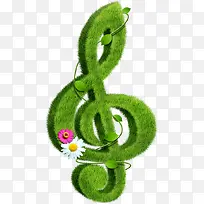 绿色时尚音符树叶设计-空若网 绿色时尚音符树叶设计-空若网