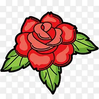 大红花矢量图-空若网 大红花矢量图-空若网