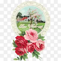 手绘花饰素材-空若网 手绘花饰素材-空若网