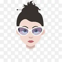 美女卡通头像 手绘-空若网 美女卡通头像 手绘-空若网