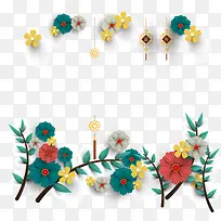 新年花纹猪年装饰图案-空若网 新年花纹猪年装饰图案-空若网