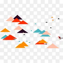 彩色大山三角形-空若网 彩色大山三角形-空若网