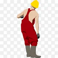 带安全帽的矢量男人-空若网 带安全帽的矢量男人-空若网