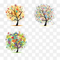 数字点缀的树木-空若网 数字点缀的树木-空若网