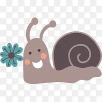 卡通矢量动物蜗牛素材-空若网 卡通矢量动物蜗牛素材-空若网