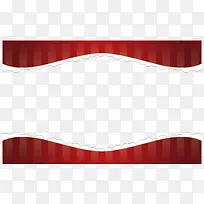 红色波浪条纹边框-空若网 红色波浪条纹边框-空若网