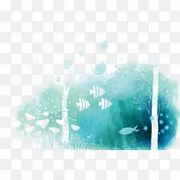 矢量水彩海洋-空若网 矢量水彩海洋-空若网