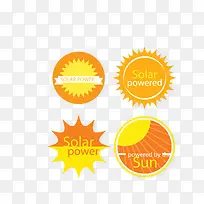 矢量黄色太阳日光浴标签-空若网 矢量黄色太阳日光浴标签-空若网