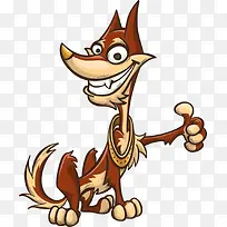 竖大拇指的狐狸-空若网 竖大拇指的狐狸-空若网