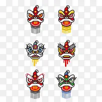 手绘狮子头免抠下载-空若网 手绘狮子头免抠下载-空若网