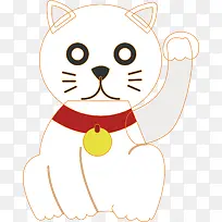 招财猫png矢量素材-空若网 招财猫png矢量素材-空若网