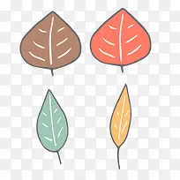 手绘叶子-空若网 手绘叶子-空若网