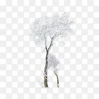 冬天大雪覆盖的树场景-空若网 冬天大雪覆盖的树场景-空若网