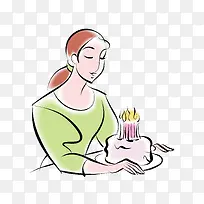 生日蛋糕矢量-空若网 生日蛋糕矢量-空若网