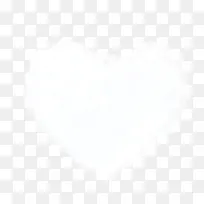 白色心形云朵-空若网 白色心形云朵-空若网