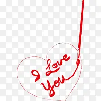 红色爱心ILOVEYOU矢量-空若网 红色爱心ILOVEYOU矢量-空若网
