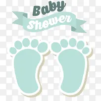 矢量卡通脚印设计素材-空若网 矢量卡通脚印设计素材-空若网