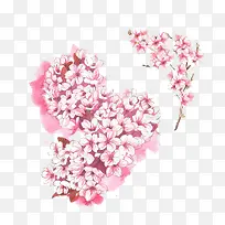 温馨手绘樱花树免扣素材-空若网 温馨手绘樱花树免扣素材-空若网