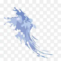 淡紫色卡通水浪装饰-空若网 淡紫色卡通水浪装饰-空若网