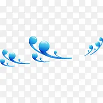蓝色抽象浪花-空若网 蓝色抽象浪花-空若网