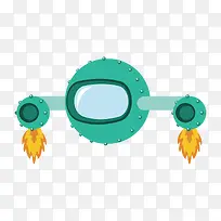 卡通手绘航空航天卡通火箭矢量-空若网 卡通手绘航空航天卡通火箭矢量-空若网