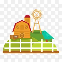一个扁平化的卡通农场-空若网 一个扁平化的卡通农场-空若网