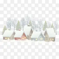 冬季多彩村庄房屋-空若网 冬季多彩村庄房屋-空若网