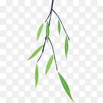 卡通夏季柳叶装饰图案-空若网 卡通夏季柳叶装饰图案-空若网