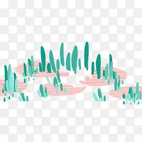 卡通手绘沙漠仙人掌-空若网 卡通手绘沙漠仙人掌-空若网