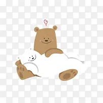 卡通爱情小熊免抠素材-空若网 卡通爱情小熊免抠素材-空若网