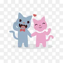 卡通爱情动物免抠素材-空若网 卡通爱情动物免抠素材-空若网