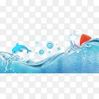 卡通手绘夏日大海-空若网 卡通手绘夏日大海-空若网