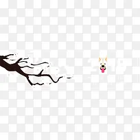 雪白色梅花树枝横幅-空若网 雪白色梅花树枝横幅-空若网