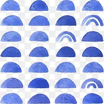 半圆形水彩点-空若网 半圆形水彩点-空若网