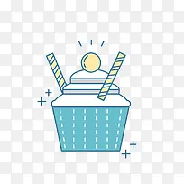 卡通简约美食装饰广告设计冰激凌-空若网 卡通简约美食装饰广告设计冰激凌-空若网