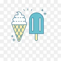 卡通简约美食装饰广告设计冰激凌-空若网 卡通简约美食装饰广告设计冰激凌-空若网