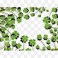 春天树叶三叶草幸运草-空若网 春天树叶三叶草幸运草-空若网